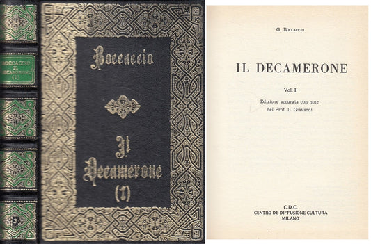 IL DECAMETONE VOL.1 - BOCCACCIO - C.D.C. --- 1985 - C - ZDS621