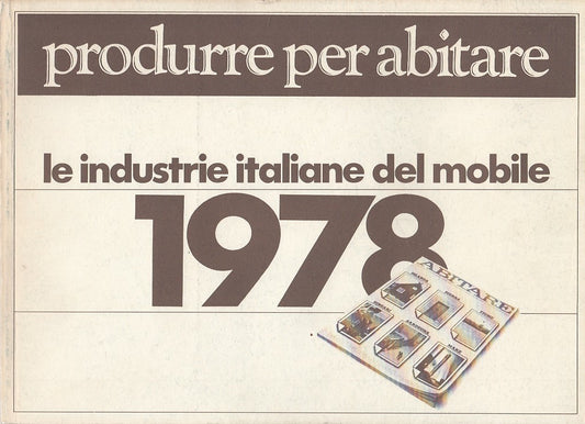 LZ- ABITARE INDUSTRIE ITALIANE DEL MOBILE -- SEGESTA --- 1978 - B - ZDS508