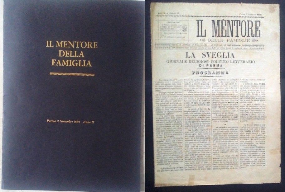LH- IL MENTORE DELLE FAMIGLIE PARMA 2 NOVEMBRE 1889 ANNO II LA SVEGLIA - WPR