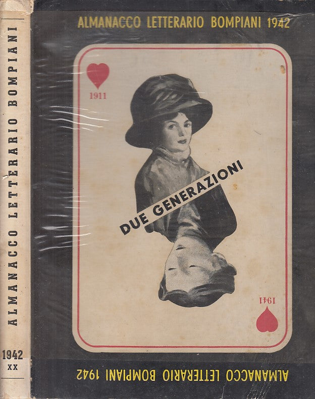 LZ- ALMANACCO LETTERARIO BOMPIANI DUE GENERAZIONI-- MONDADORI--- 1942- CS- XDS16