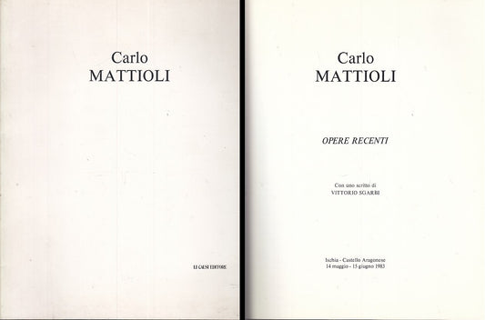 LT- CARLO MATTIOLI OPERE RECENTI MOSTRA - SGARBI - LI CAUSI --- 1983 - B- ZDS319