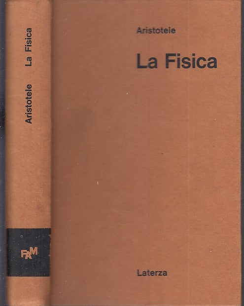 LS- LA FISICA - ARISTOTELE - LATERZA --- 1968 - C - XDS19