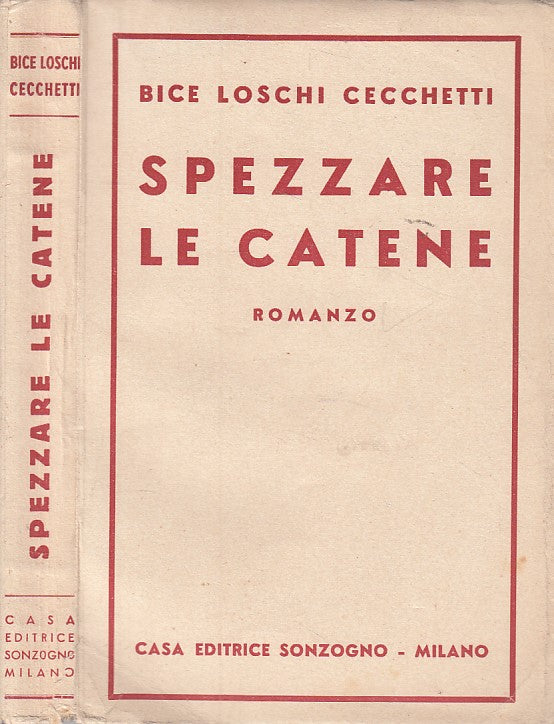 SPEZZARE LE CATENE - CECCHETTI - SONZOGNO --- 1946 - B - YDS474
