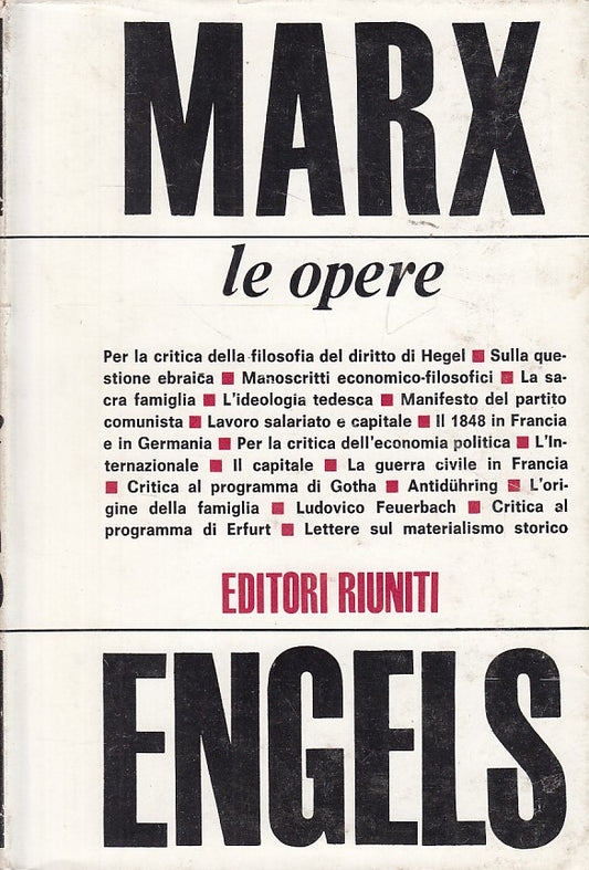 LS- OPERE SCELTE - MARX ENGELS - RIUNITI --- 1973 - CS - YDS472