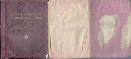 LZ- ISTRUZIONE CONTABILITA' ENTI AMMINISTRATIVI R. ESERCITO ----- 1940- B- XDS16