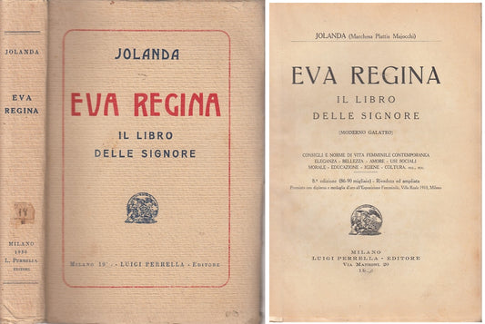 LN- EVA REGINA LIBRO DELLE SIGNORE - JOLANDA - PERRELLA --- 1921 - B - ZDS422