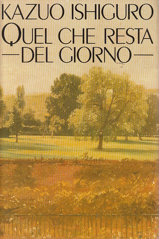 LN- QUEL CHE RESTA DEL GIORNO - ISHIGURO - CDE --- 1990 - CS - ZDS610