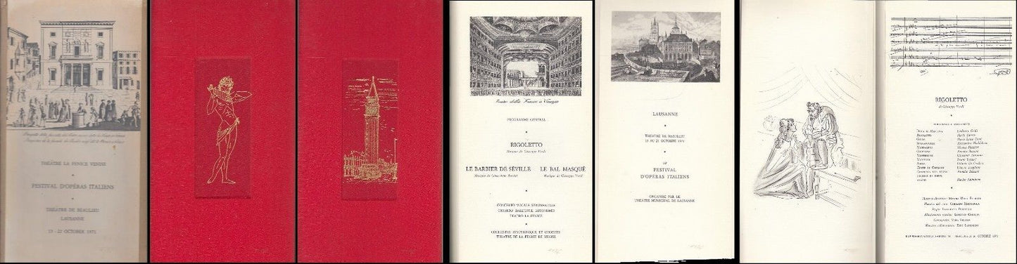 LT- TEATRO LA FENICE LAUSANNE FESTIVAL D'OPERAS ITALIENS LIBRO ILLUSTRATO- XDS16