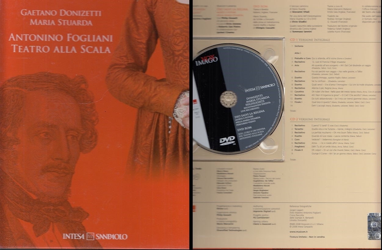 MCD- FOGLIANI TEATRO ALLA SCALA 3 CD MARIA STUARDA DONIZETTI- SAN PAOLO- YDS449