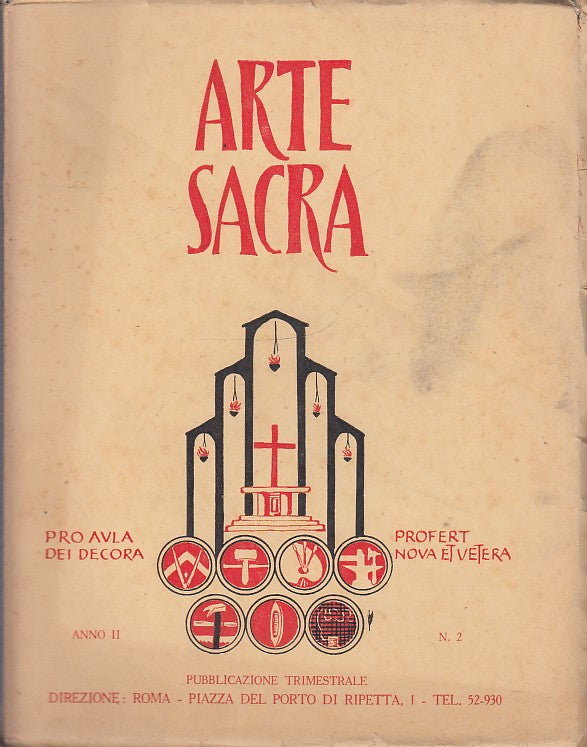 LT- RIVISTA TRIMESTRALE ARTE SACRA ANNO II N.2 ----- 1932 - B - ZDS651