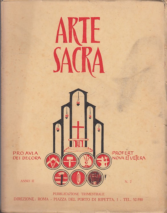LT- RIVISTA TRIMESTRALE ARTE SACRA ANNO II N.2 ----- 1932 - B - ZDS651