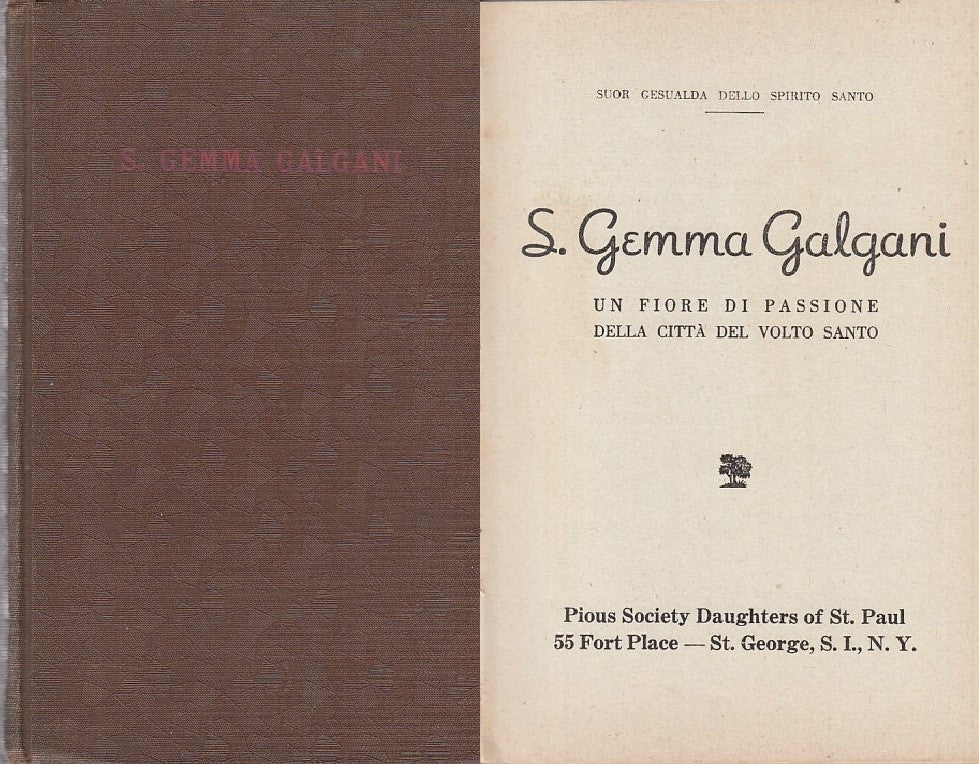 LD- S. GEMMA GALGANI- SUOR GESUALDA---- 1930- C- ZDS125