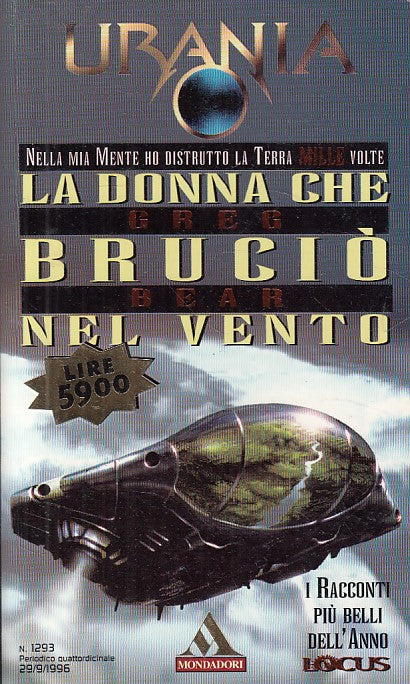 LN- URANIA 1293 DONNA CHE BRUCIO' NEL VENTO- BEAR- MONDADORI--- 1996- B - YDS561