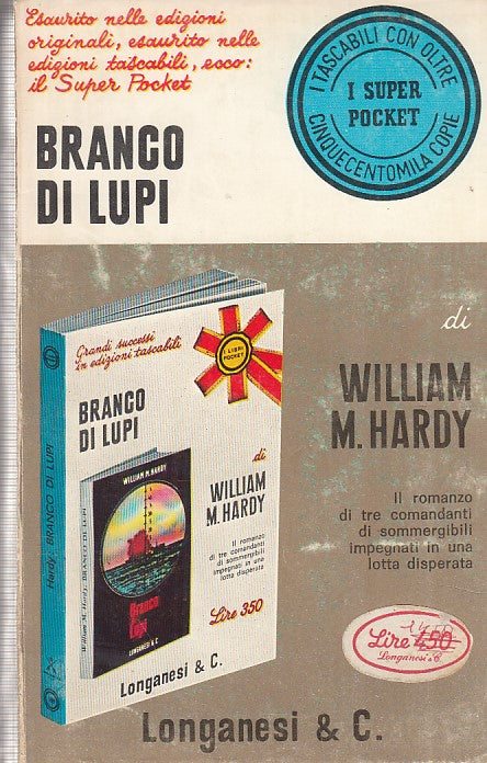 LN- BRANCO DI LUPI- HARDY- LONGANESI- SUPER POCKET-- 1971- B- ZDS51