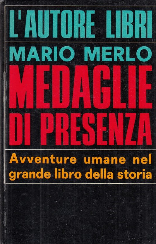 MEDAGLIE DI PRESENZA AVVENTURE- MERLO- L'AUTORE LIBRI--- 1971- C- ZDS308