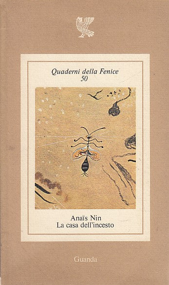 LN- LA CASA DELL'INCESTO - NIN ANAIS - GUANDA- QUADERNI FENICE-- 1979- B- YDS565