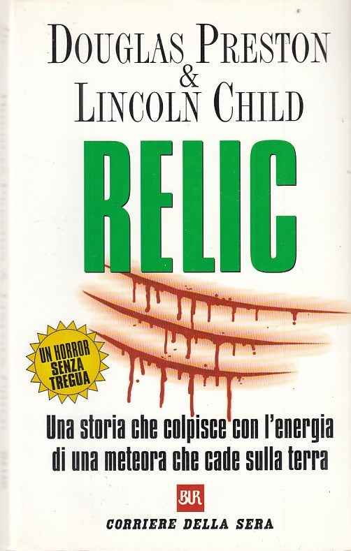 LN- RELIC- PRESTON CHILD- BUR- CORRIERE DELLA SERA-- 1998- B- YDS382