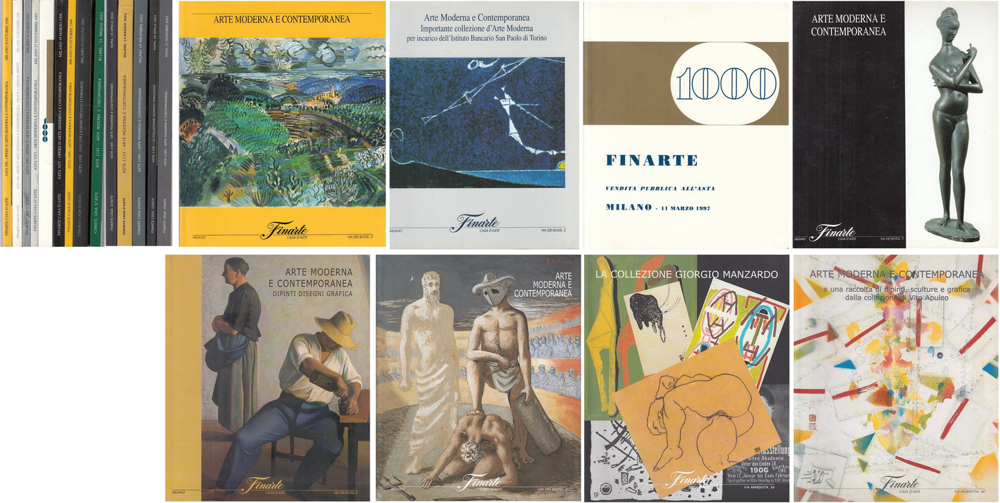 LT- FINARTE ARTE MODERNA CONTEMPORANEA 14 CATALOGHI-- FINARTE--- 1996- B- YDS999