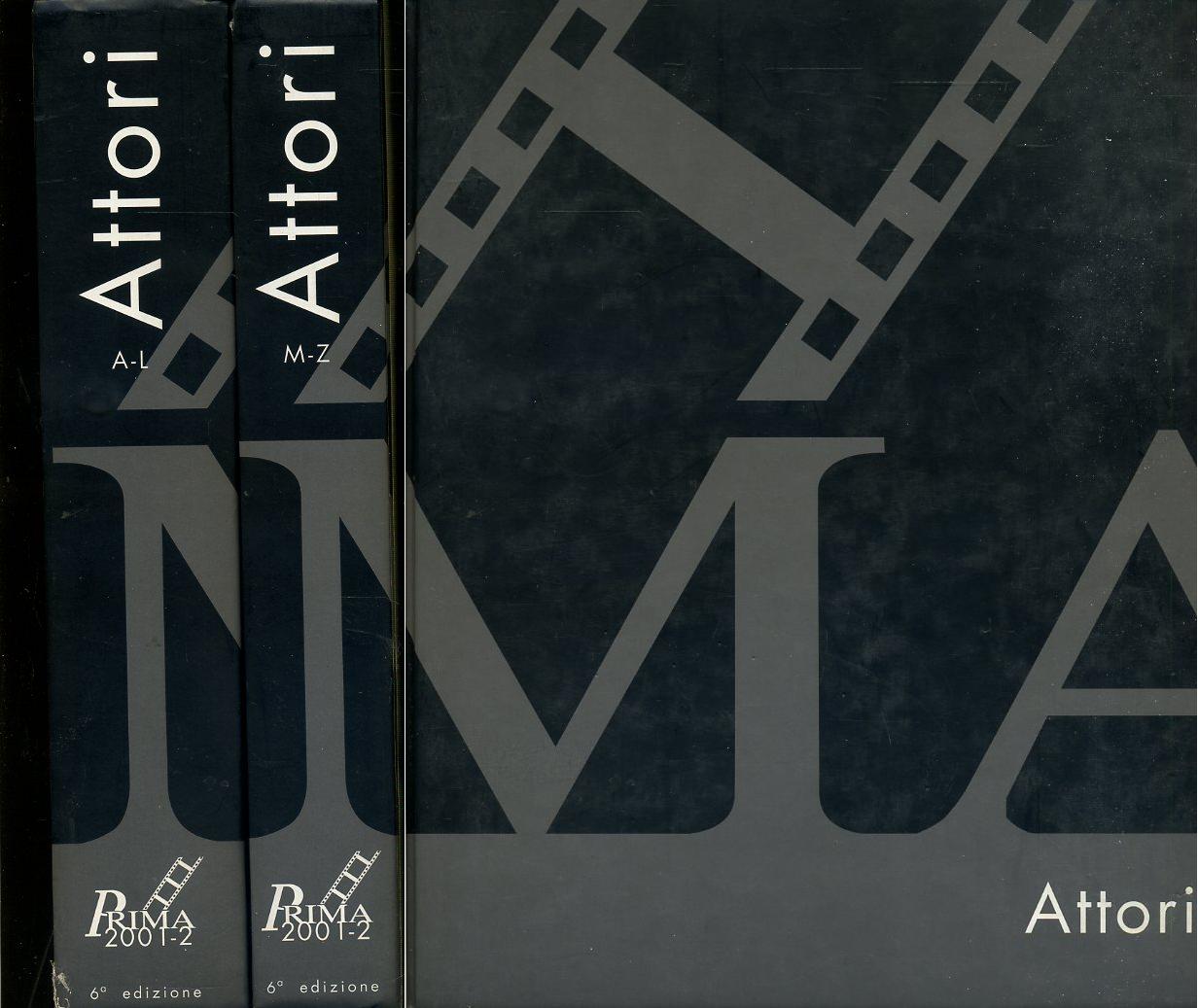 LT- DIZIONARIO ATTORI A/L M/Z 2 VOLUMI -- PRIMA 2001/02 --- 2002 - C - YDS559