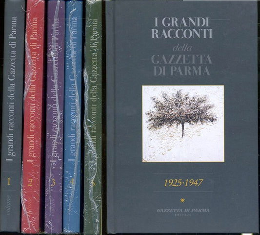 I GRANDI RACCONTI GAZZETTA DI PARMA 5 VOLUMI NUOVI -- GdP --- 2006 -- WPR319