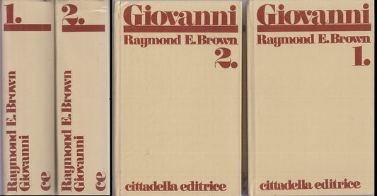 LD- GIOVANNI 2 VOLUMI VANGELO - RAYMOND BROWN - CITTADELLA --- 1979 - C - XDS25