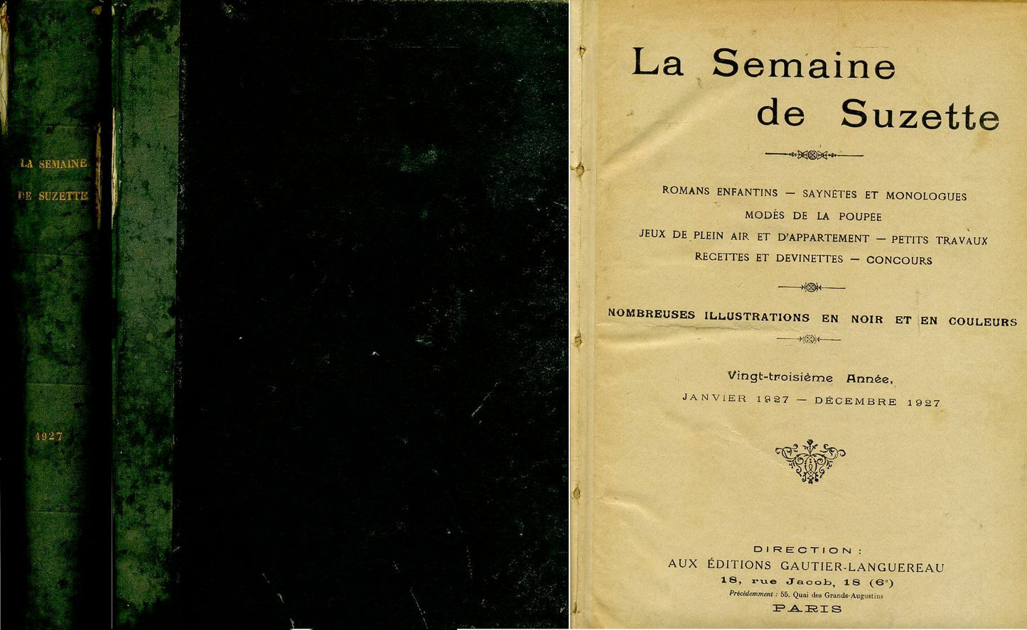LZ- LE SEMAINE DE SUZETTE ANNATA COMPLETA RILEGATA-- GUATIER --- 1927- C- YDS609