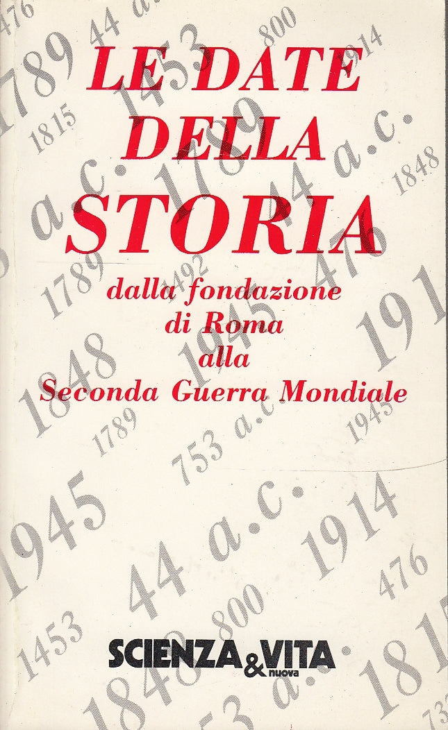 LS- DATE STORIA FONDAZIONE ROMA A GUERRA -- SCIENZA & VITA --- 1987 - B - YDS582