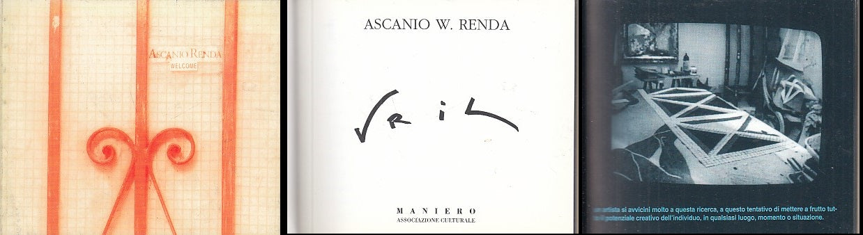 LT- VRIL ASCANIO RENDA CATALOGO MOSTRA -- MANIERO --- 1996 - B - XFS26