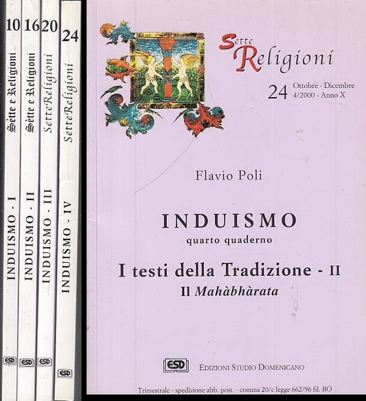 LD- SETTE E RELIGIONI INDUISMO QUADERNI 1/4 - POLI RIZZI ---- 2000 - B - XFS27
