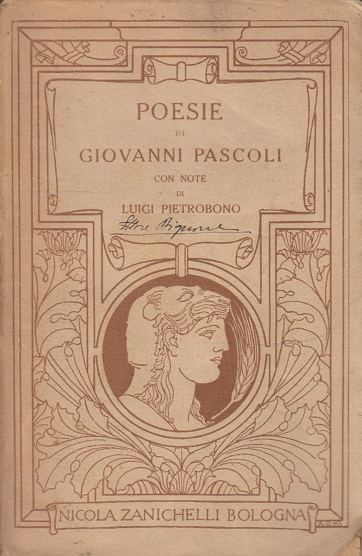 LN- POESIE - GIOVANNI PASCOLI - ZANICHELLI --- 1918 - B - YDS586
