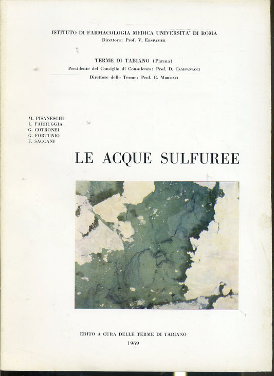 LZ- LE ACQUE SULFUREE - PISANESCHI - TERME DI TABIANO PARMA --- 1969- B- YFS999
