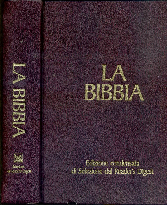 LD- LA BIBBIA EDIZIONE CONDENSATA-- SELEZIONE READER'S DIGEST--- 1985- C- YFS620
