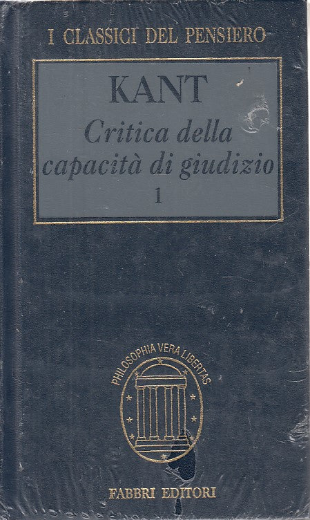 LS- CRITICA DELLA CAPACITA' DI GIUDIZIO 1 - KANT - FABBRI --- 1999 - C - YFS633