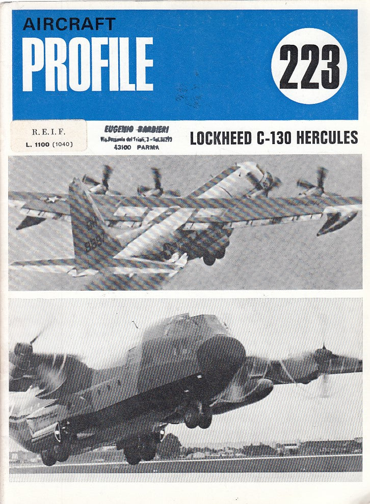 LZ- AIRCRAFT PROFILE N.223 LOCKHEED C130 HERCULES-- PROFILE--- 1972 - S - YFS633