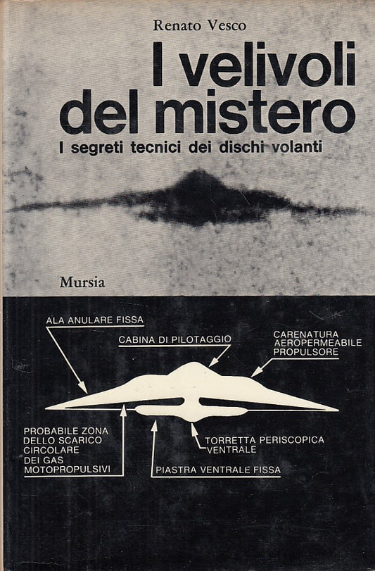 LS- I VELIVOLI DEL MISTERO SEGRETI TECNICI- VESCO- MURSIA --- 1969 - CS - ZFS250
