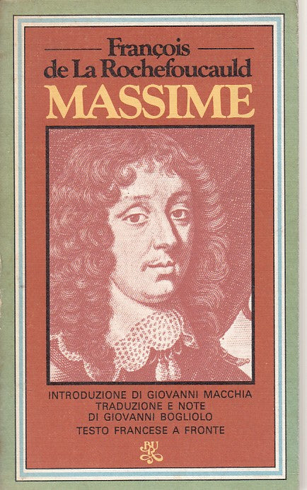 LN- MASSIME FRANCESE A FRONTE- DE LA ROCHEFOUCAULD- RIZZOLI --- 1978 - B - ZFS10
