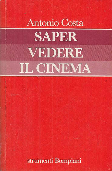 LT- SAPER VEDERE IL CINEMA - ANTONIO COSTA - BOMPIANI --- 1988- B- YFS630