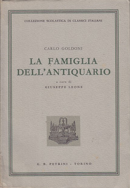 LN- LA FAMIGLIA DELL'ANITQUARIO - GOLDONI- PETRINI- SCOLASTICA-- 1964- B- YFS631