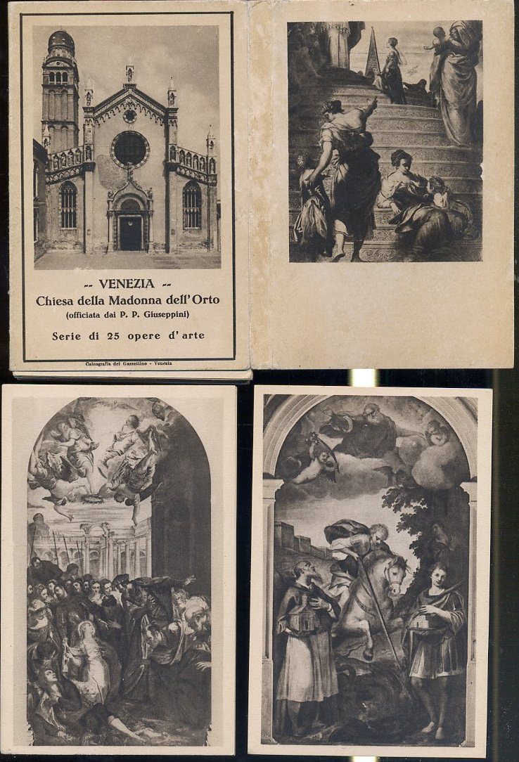 CC- CARTOLINE VENEZIA CHIESA DELLA MADONNA DELL'ORTO SERIE 25 OPERE CPL - YFS133