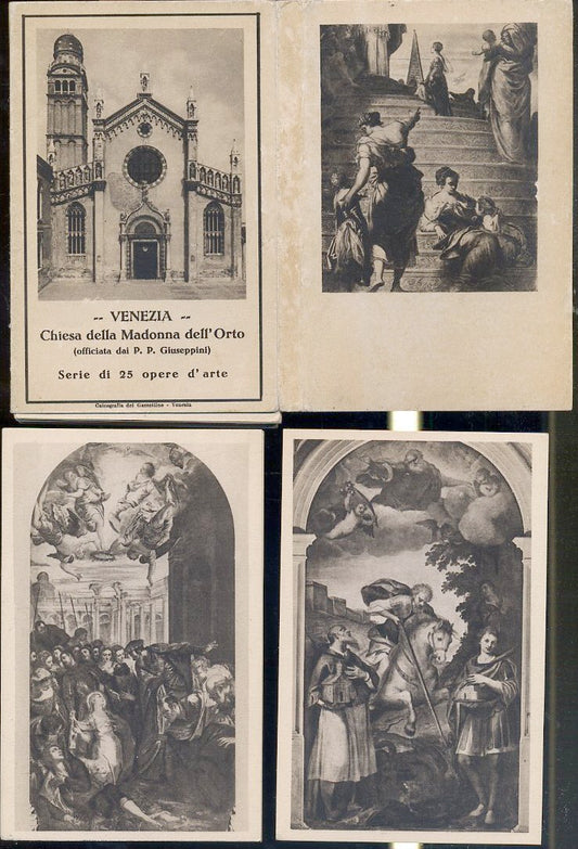 CC- CARTOLINE VENEZIA CHIESA DELLA MADONNA DELL'ORTO SERIE 25 OPERE CPL - YFS133