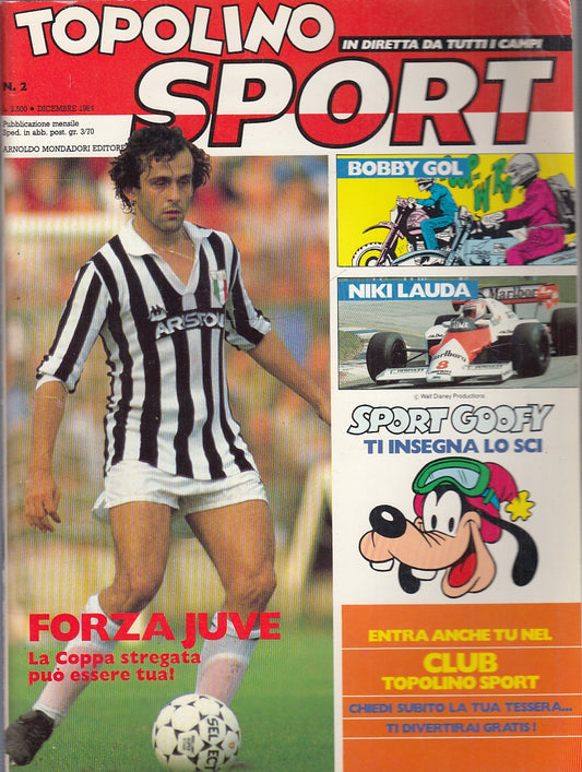 LR- RIVISTA TOPOLINO SPORT N.2 DICEMBRE 1984 -- MONDADORI --- 1984- S- YFS283