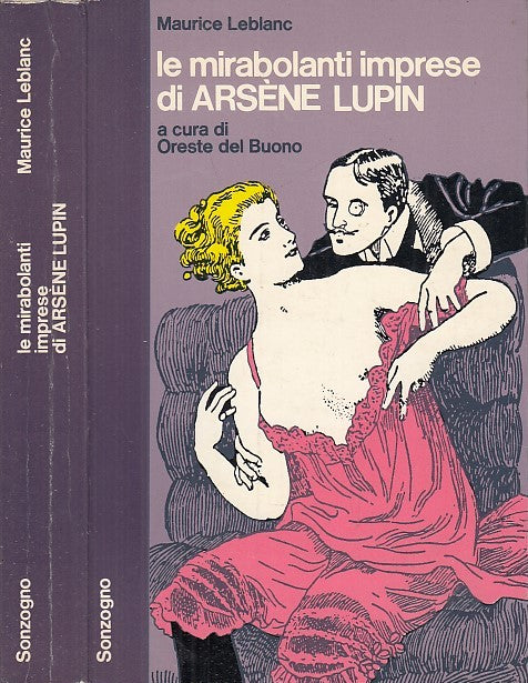 LG- LE MIRABOLANTI IMPRESE DI ARSENE LUPIN - LEBLANC- SONZOGNO--- 1974- B- YFS661