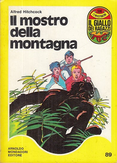 LG- IL GIALLO DEI RAGAZZI N.89 MOSTRO DELLA MONTAGNA- HITCHCOCK---- 1975- B- YFS