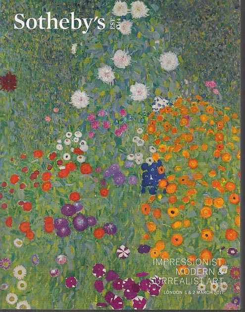 LT- IMPRESSIONIST SURREALIST ART EVENING DAY SALES-- SOTHEBY --- 2017- B- YFS632