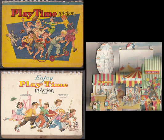 LB- ENJOY PLAYTIME IN ACTION POP UP -- WALTER PHILLIPS NEWTON --- 1949- B- XFS31