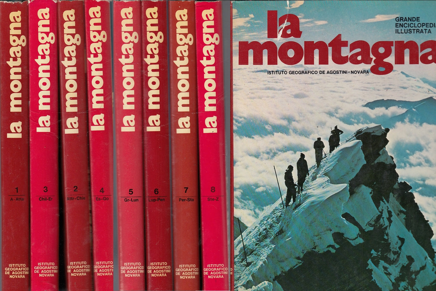LZ- LA MONTAGNA GRANDE ENCICLOPEDIA ILLUSTRATA 8 VOLUMI ----- 1975 - CS - YFS999