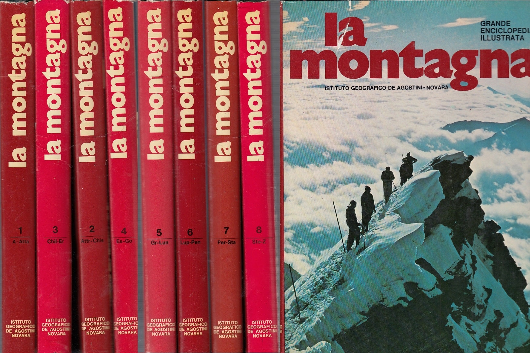 LZ- LA MONTAGNA GRANDE ENCICLOPEDIA ILLUSTRATA 8 VOLUMI ----- 1975 - CS - YFS999