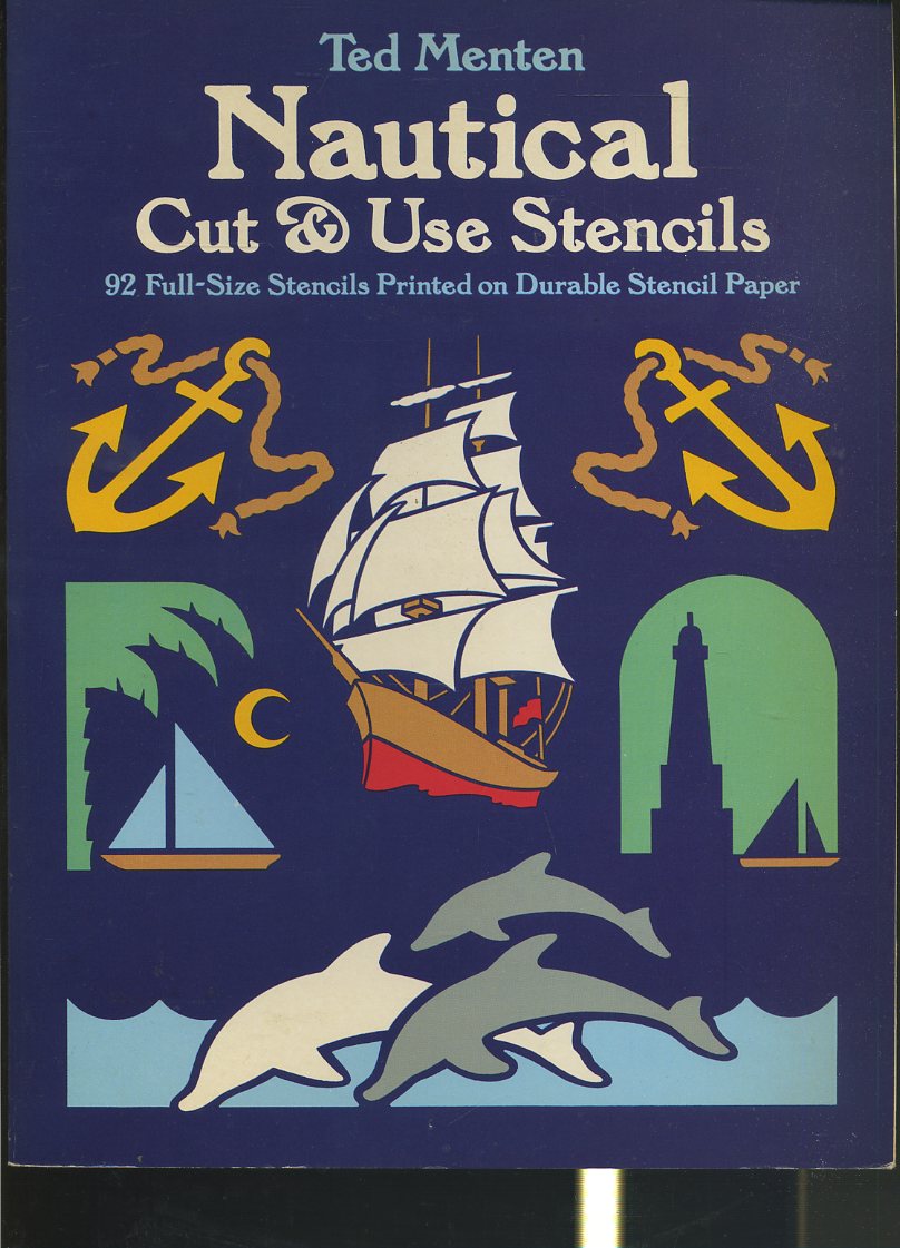 LT- NAUTICAL CUT & USE STENCILS PRINTED - TED MENTEN ---- 1986- B- YFS638
