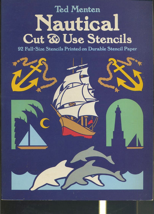 LT- NAUTICAL CUT & USE STENCILS PRINTED - TED MENTEN ---- 1986- B- YFS638