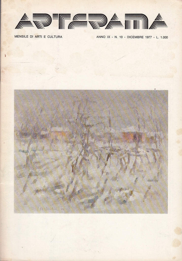 LR- RIVISTA ARTERAMA ANNO IX N.10 MENSILE ARTI CULTURA-- USPI--- 1977- S-YFS643 